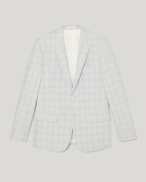 Prince of Wales Check Tailored Jacket, Grey Check, hi-res